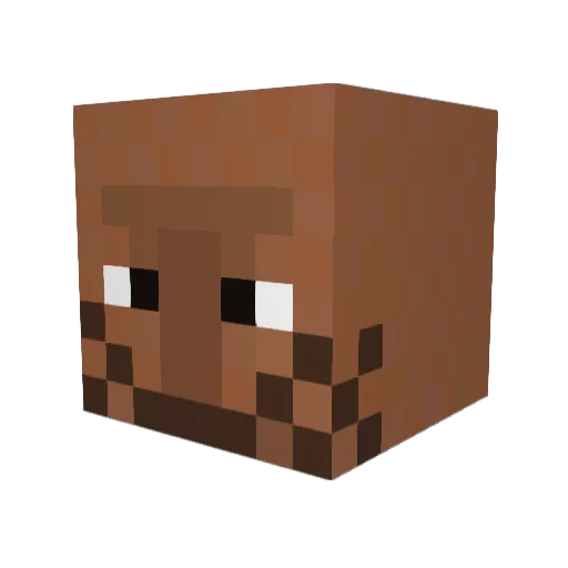 Therlun Minecraft avatar head, 3D render