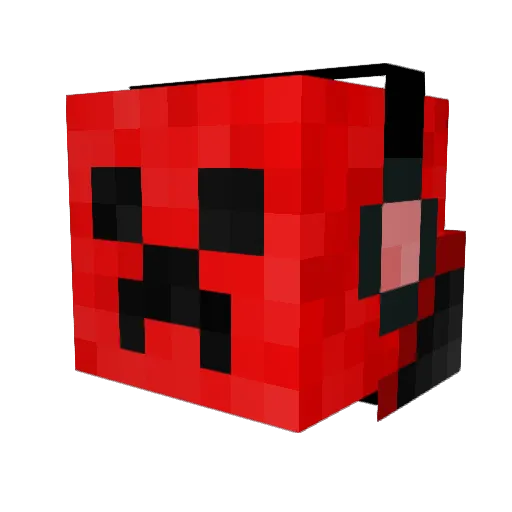 Thermal48 Minecraft avatar head, 3D render
