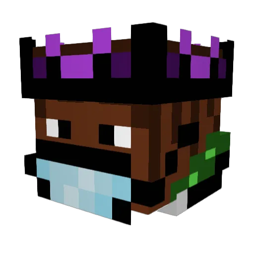 ThermalLyric Minecraft avatar head, 3D render