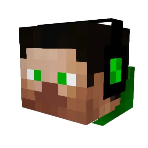 Thermosmagus Minecraft avatar head, 3D render