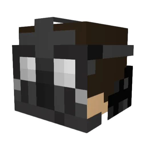 Therock726 Minecraft avatar head, 3D render