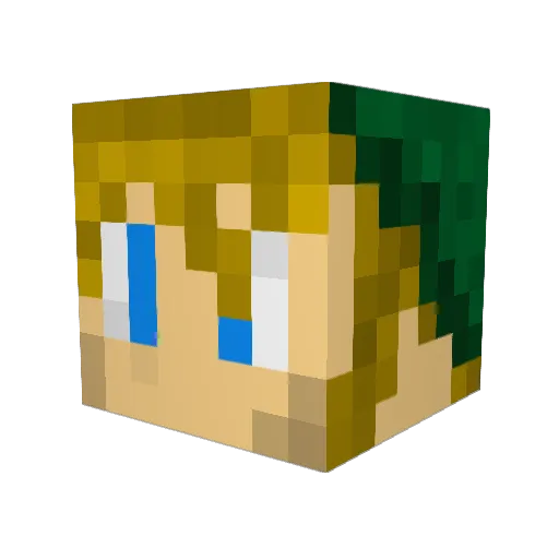 Therolf Minecraft avatar head, 3D render