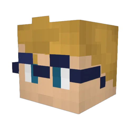Theromcelo69 Minecraft avatar head, 3D render