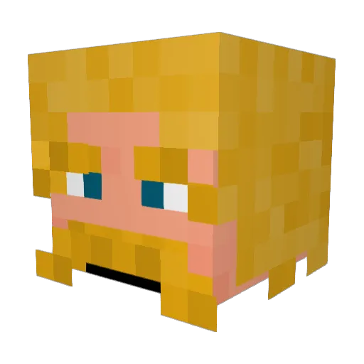 Therowulf Minecraft avatar head, 3D render