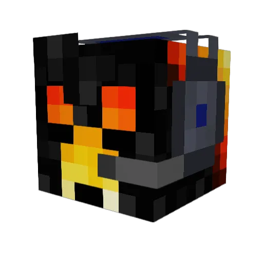 Therssen Minecraft avatar head, 3D render