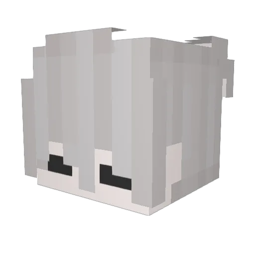Thery_K Minecraft avatar head, 3D render