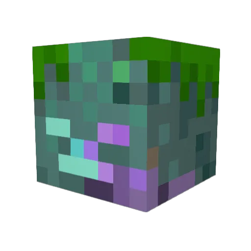 Thes25 Minecraft avatar head, 3D render