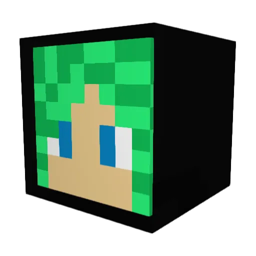 Thesandman888 Minecraft avatar head, 3D render