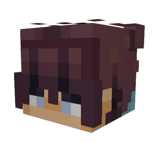 Thescrigle Minecraft avatar head, 3D render