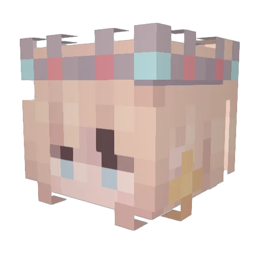 TheseSpooks Minecraft avatar head, 3D render