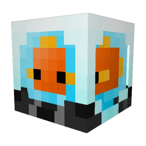 Theshortts Minecraft avatar head, 3D render
