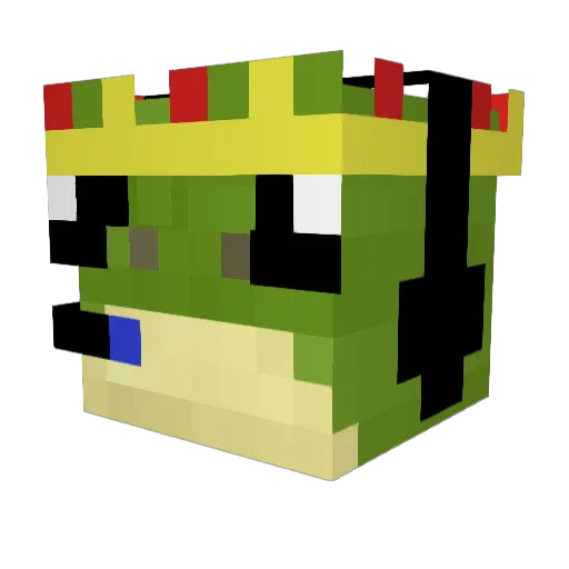 Thesmol_1 Minecraft avatar head, 3D render