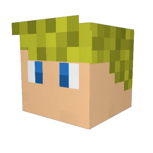 Thessa_Blokvrouw Minecraft avatar head, 3D render