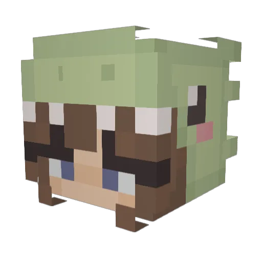 Thestar714 Minecraft avatar head, 3D render