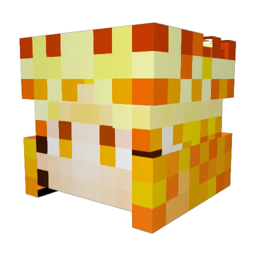 Thesteveepic Minecraft avatar head, 3D render