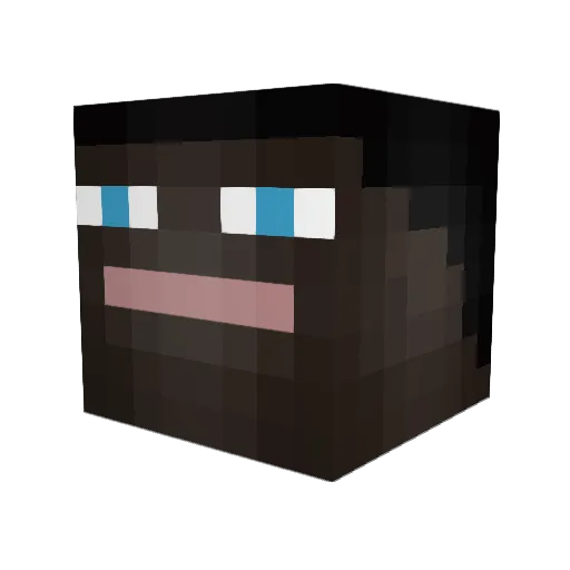 Thestor Minecraft avatar head, 3D render