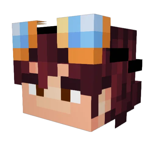 Thestrangehero4 Minecraft avatar head, 3D render