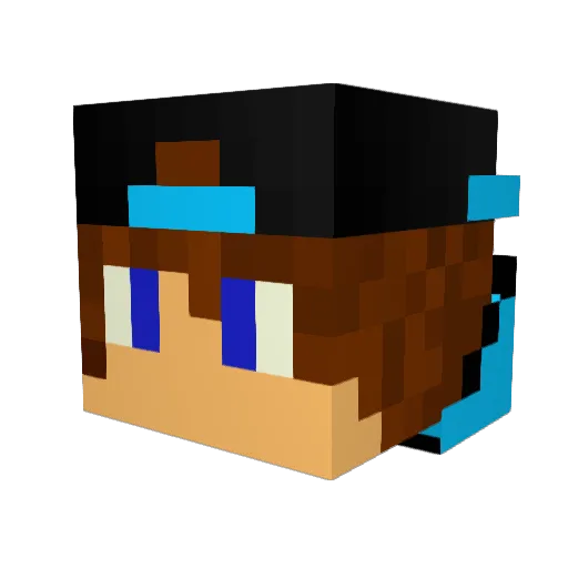 Theterminator909 Minecraft avatar head, 3D render