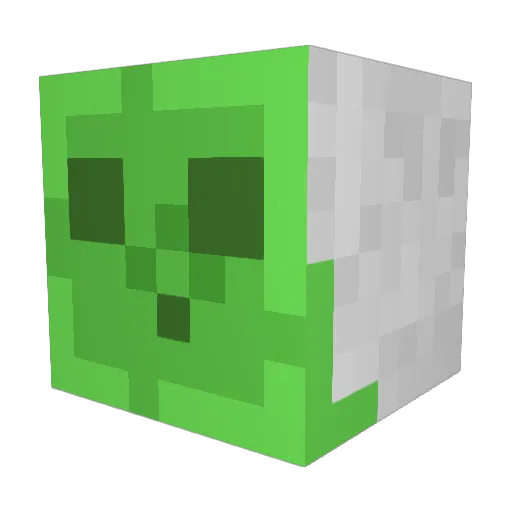 ThetherGoblin Minecraft avatar head, 3D render