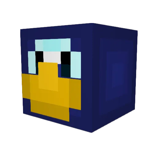 Thetrixwabbit Minecraft avatar head, 3D render