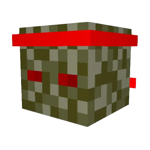 Thetuscanraider Minecraft avatar head, 3D render