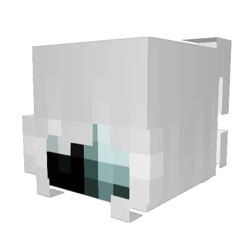 Theue Minecraft avatar head, 3D render