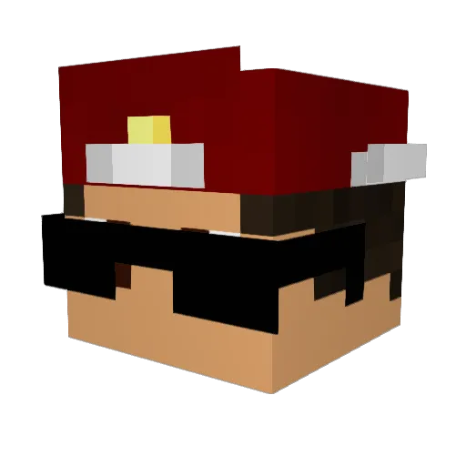 TheusJr Minecraft avatar head, 3D render