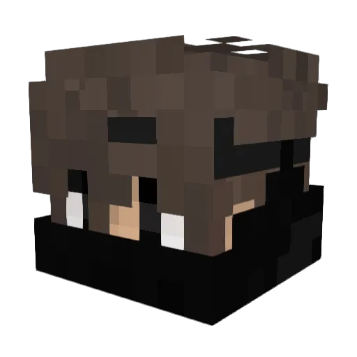 TheutZ1 Minecraft avatar head, 3D render