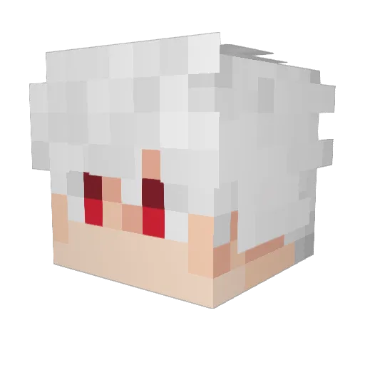Thevandaliser Minecraft avatar head, 3D render