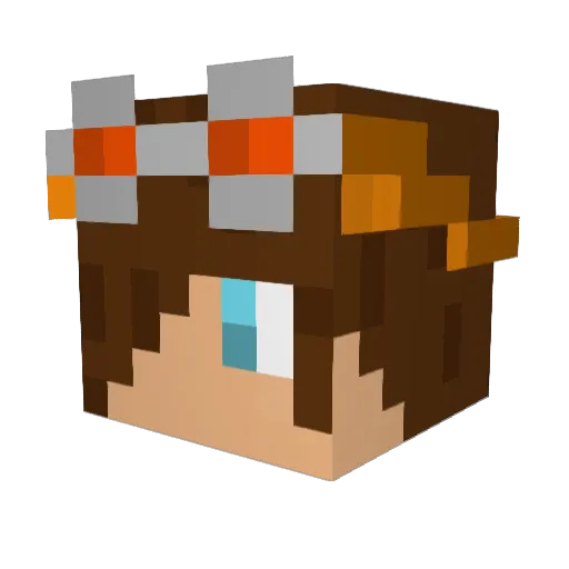 Thevoid_sword Minecraft avatar head, 3D render