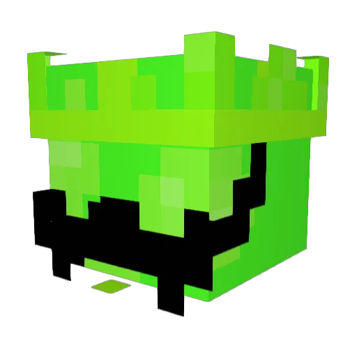 ThewaffIe Minecraft avatar head, 3D render
