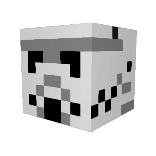 Thewby Minecraft avatar head, 3D render