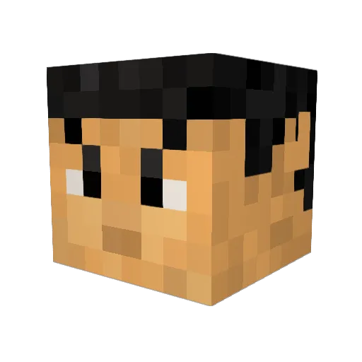 Theweavile012 Minecraft avatar head, 3D render