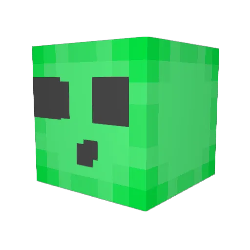 Thewedges Minecraft avatar head, 3D render