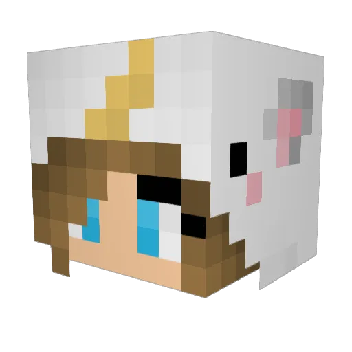 ThexCatxGod Minecraft avatar head, 3D render