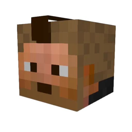 ThexGame11 Minecraft avatar head, 3D render