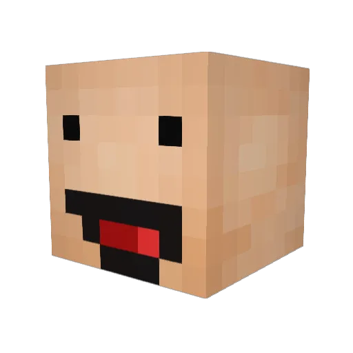 ThexRandomer Minecraft avatar head, 3D render
