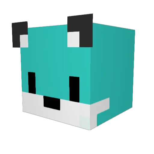 ThexxAkz Minecraft avatar head, 3D render