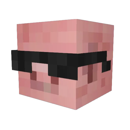 Thexxxtra Minecraft avatar head, 3D render