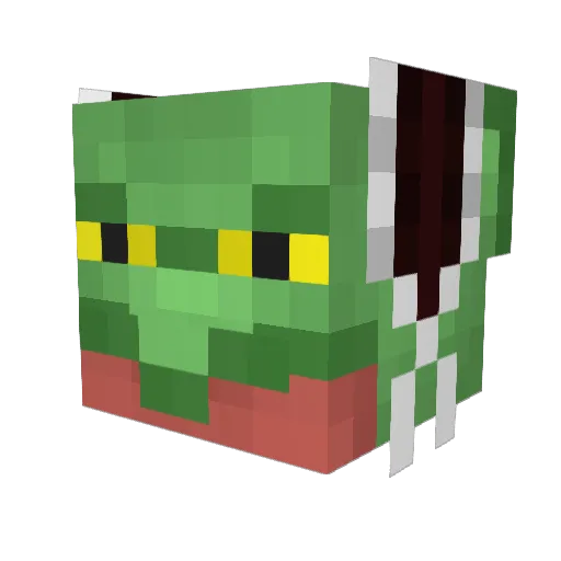 They2233 Minecraft avatar head, 3D render