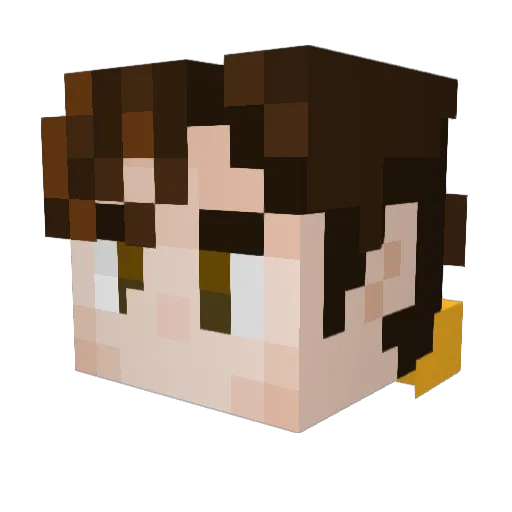 TheyCallMeCoin Minecraft avatar head, 3D render