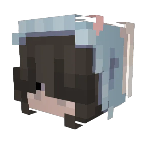 TheyCallMeCutee Minecraft avatar head, 3D render