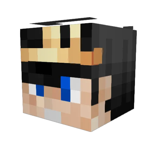 TheyCallMeHared Minecraft avatar head, 3D render