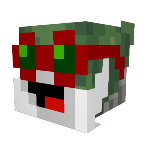 TheyCallMeHatGuy Minecraft avatar head, 3D render