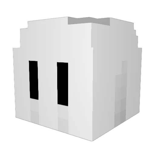 TheyCallMeJiggly Minecraft avatar head, 3D render