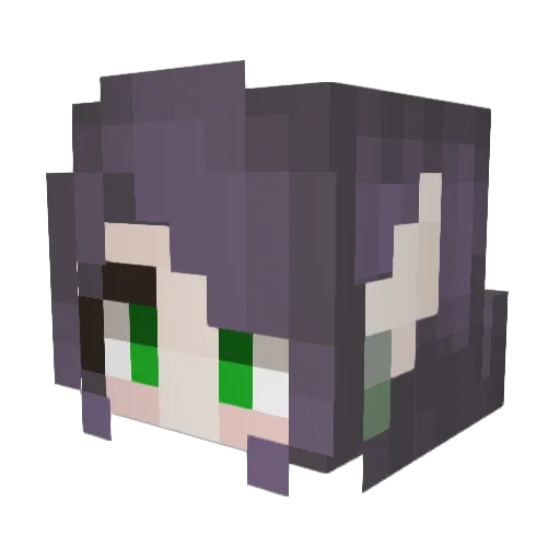 TheyGotTea Minecraft avatar head, 3D render