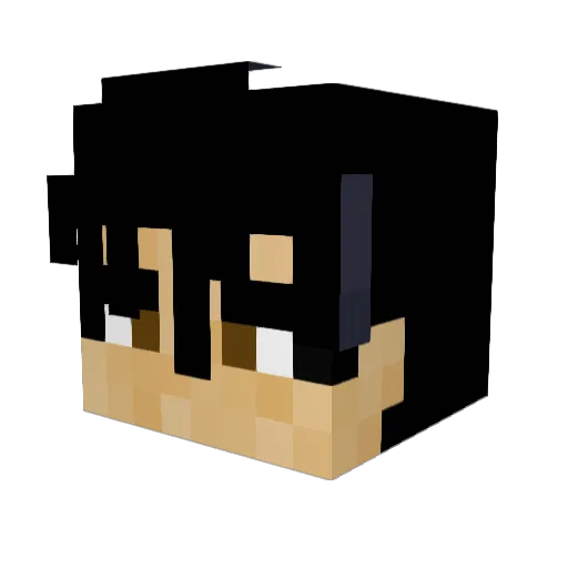 TheyLuvFlame Minecraft avatar head, 3D render