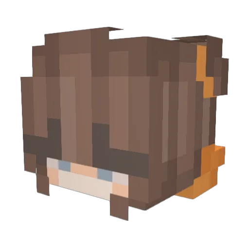 TheyLuvny Minecraft avatar head, 3D render