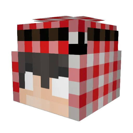 TheySayImHim Minecraft avatar head, 3D render