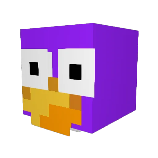 TheyThemPawjob Minecraft avatar head, 3D render